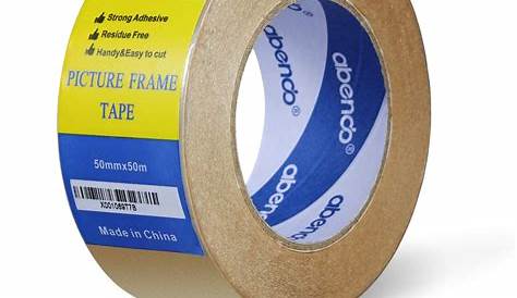 Abendo Brown Picture Frame Tape Kraft Paper Tape 50mm x 50m Paper