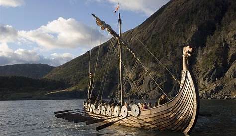 Viking longships and knorrs.