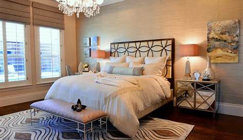 This beautiful master bedroom captures the light and provides a sweet