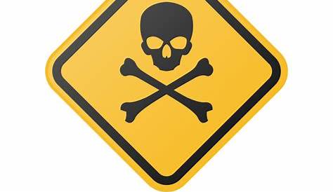 Danger warning sign with skull and crossbones Vector Image