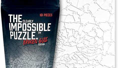 This Clear Shattered Glass Puzzle Is 215 Pieces