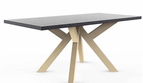 Pietement Bois Table Design En Massif Piétement Mikado En Métal
