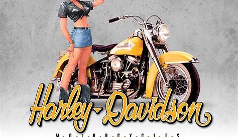 Pin Up Harley Davidson Wallpaper
