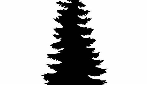 Pine Tree Silhouette Clip Art, PNG, 1267x2000px, Pine, Black And White
