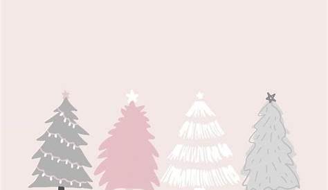 Pink Aesthetic Christmas Tree Wallpaper