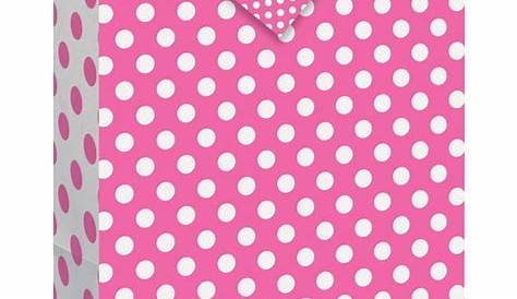Pink And Black Polka Dot Gift Bags Bag Purse Etsy