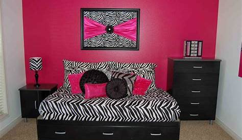 Pink And Black Zebra Bedroom Decor