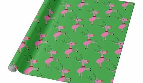 Double Sided Wrapping Paper, pink and green print, 3 sheets – Etsy finds