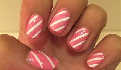 Pink And White Stripes Nails This Is What Striped Nail Art Looks
