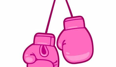 Vector Cartoon Pink Boxing Gloves Stock Illustration - Download Image