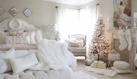 Pink Christmas Bedroom Decor