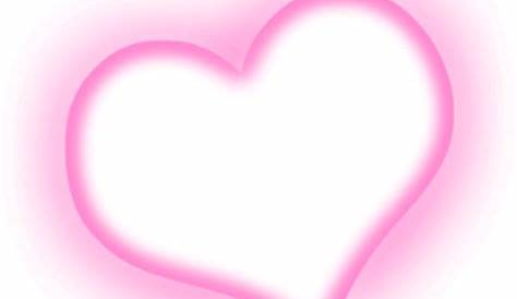 Neon Pink Heart Transparent Background - img-clam