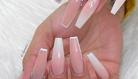 Pink Outline Coffin Nails 50 Best Acrylic Design Ideas To Try 2021!