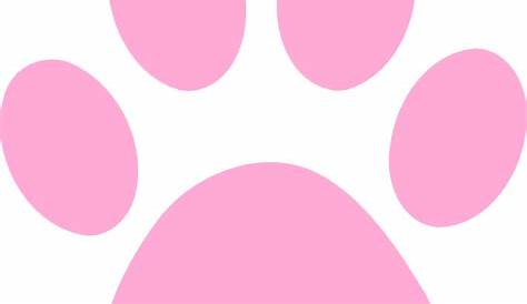 Pink Paw Print Clip Art at Clker.com - vector clip art online, royalty