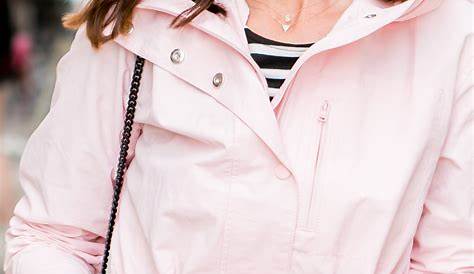 Pink Rain Jacket Outfit Spring