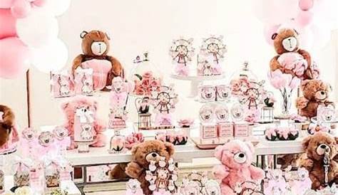 Pink Teddy Bear Bear Baby Shower Teddy Bear Cake Topper | Etsy