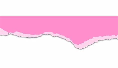 Pink Torn Paper Frame Border For Flyer, Pink Torch Paper, Border For