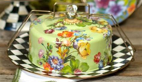 The Pioneer Woman Timeless Beauty 10-Inch Cake Stand with Glass Cover