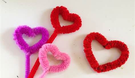 Pipe Cleaner Crafts For Valentines Day Arts& Pinterest