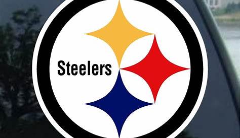 Pittsburgh Steelers NFL Sportz Splatz Football Cracked Window Decal