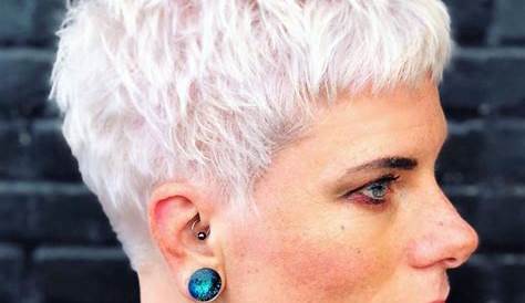 Pixie Cut White Hair Pin On