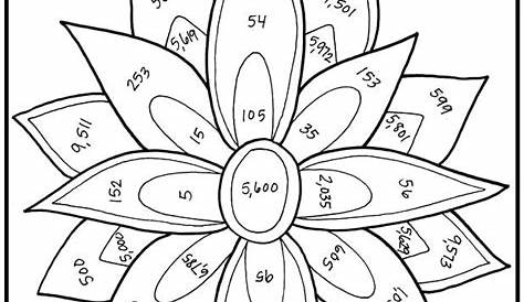 Place Value Coloring Pages at Free printable