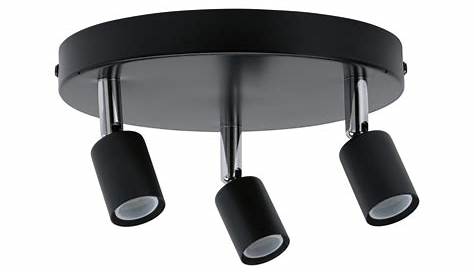 Plafonnier LED noir Simplicité Plafonnier Moderne Rond Trois couleurs