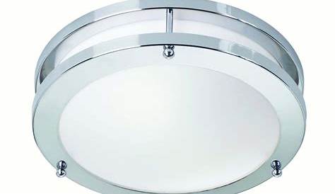 Plafonnier de salle de bain LED intégrée 1200lm 12W IP44 Ø28,3cm blanc