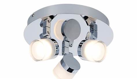 Plafonnier led salle de bain garniture en aluminium ip44 1 ampoule avec