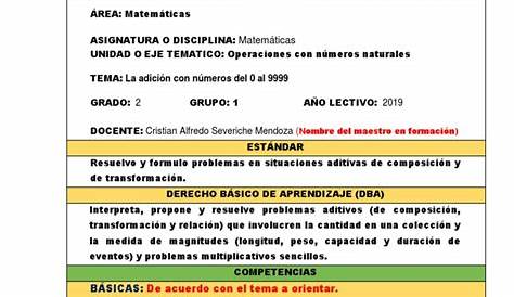 plan de clase de matemática iii