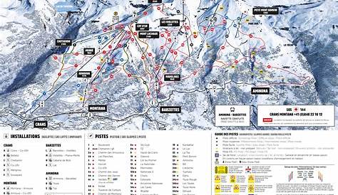 Guide de Station de Ski de Crans Montana, Carte & hébergement vacances