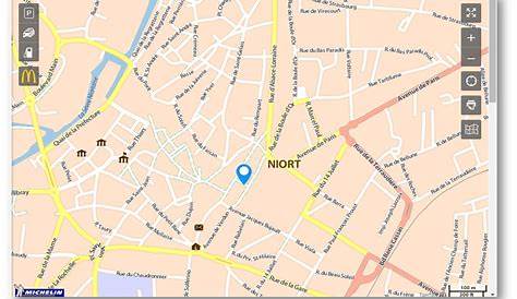 Mapa MICHELIN Niort - mapa Niort - ViaMichelin