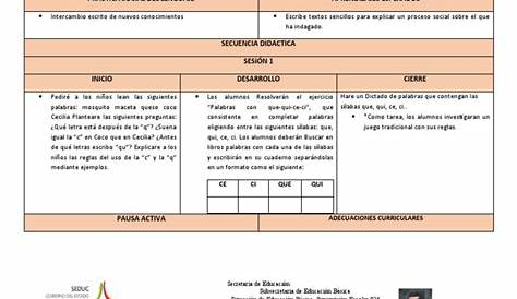 Planeación del primer grado de primaria para el mes de octubre del