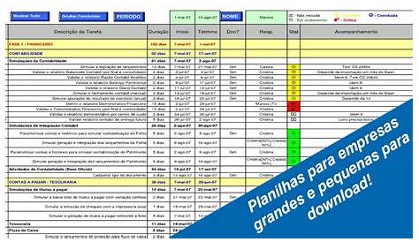 Planilhas Excel para gerenciamento de empresas - Df Projetos
