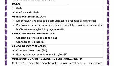 Como fazer um plano de aula para o ensino infantil simone helen drumo