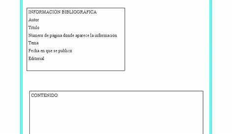 Plantilla Para Fichas de Trabajo