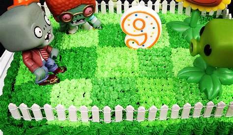 Plants Vs Zombies Cake Design 6th Birthday Party Ideas Pinterest