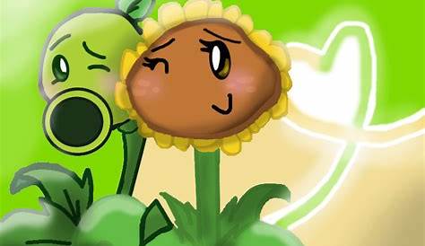 Plants Vs Zombies Peashooter And Sunflower Kiss Oh... I Didn't Know You Had Friends... Pea