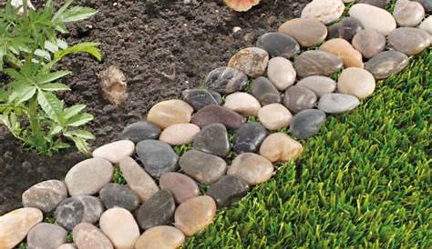 Plastic Cobblestone Cheap Garden Edging Idea Rubberific Imc Outdoor Living