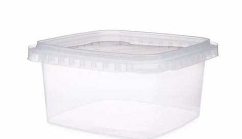 Tamper Proof Tub With Lid- 200-250ml - Plastilon Packaging