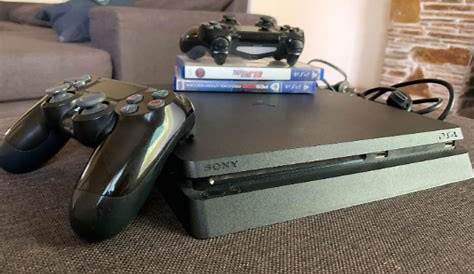 Playstation 4 Slim 500gb 3 Jogos | Console de Videogame Sony Usado