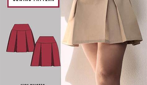 Pleated Mini Skirt Sewing Pattern