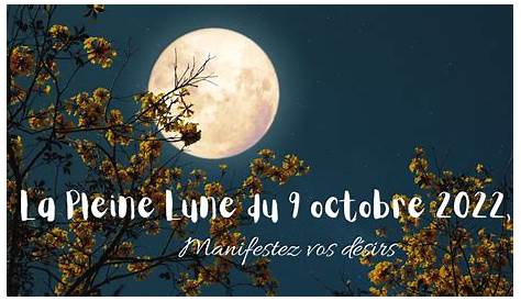 La Pleine Lune du 9 octobre 2022 - Manifestez vos désirs - Flamme Jumelle