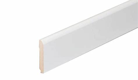 Plinthe Mdf Blanc 100 Mm Médium (MDF) Revêtue 10 X 1 Bord