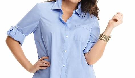 Lucky Brand Plus Size Boyfriend Shirt in Blue - Save 18% - Lyst