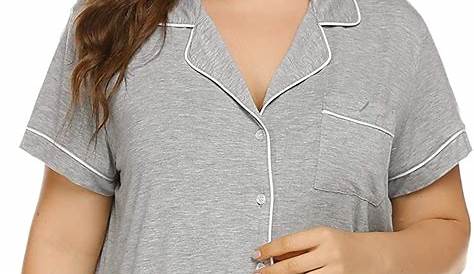 3-button sleeveless henley sleepshirt by Dreams & Co® Plus Size