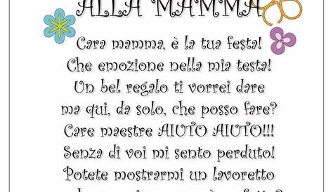 La mamma ha: poesia per la Festa della mamma - scuola primaria Giovanni