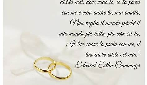 poesie d'amore per matrimonio