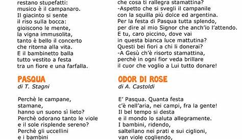 Poesia di pasqua facile per bambini | Cose da Mamme | Pasqua, Lavoretti