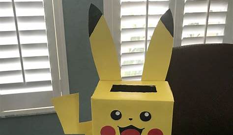 Pokemon Pikachu Valentine Box | Boys valentines boxes, Diy valentine's
